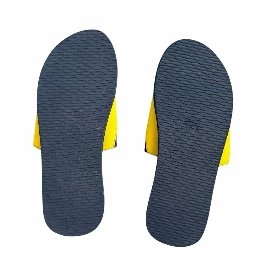 Polo Ralph Lauren Men's 10.5 Adjustable Pool Sandal | EUC Navy Canvas Slide
